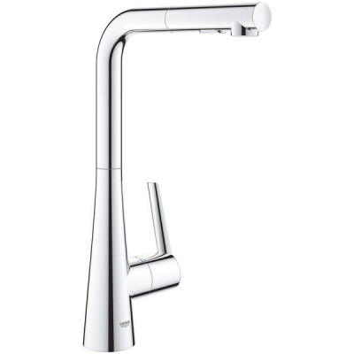 Змішувач для кухні Grohe Zedra 32553002 з висувною лійкою Dua, хром