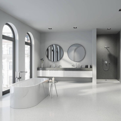 Змішувач для ванни Grohe Plus 23846003 підлоговий, хром Змішувач для ванни Grohe Plus 23846003 підлоговий, хром