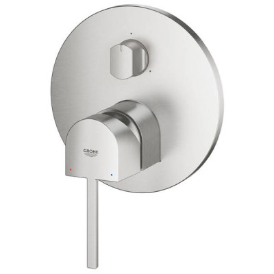 Змішувач прихованого монтажу для ванни/душу Grohe Plus 24093DC3 суперсталь Змішувач прихованого монтажу для ванни/душу Grohe Plus 24093DC3 суперсталь