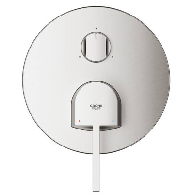 Змішувач прихованого монтажу для ванни/душу Grohe Plus 24093DC3 суперсталь Змішувач прихованого монтажу для ванни/душу Grohe Plus 24093DC3 суперсталь