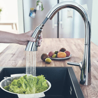 Змішувач для кухні Grohe Zedra Touch 30219002 сенсорний, хром