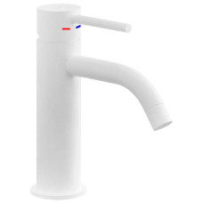 Змішувач для раковини Paffoni Light LIG071KBO з донним клапаном Clic-Clak, білий матовий