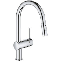 Змішувач для кухні Grohe Vento 30438000 з висувною лійкою, хром