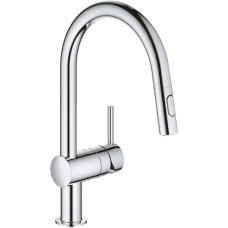 Змішувач для кухні Grohe Vento 30438000 з висувною лійкою, хром