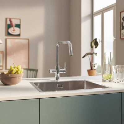 Змішувач для кухні Grohe Blue Pure Eurosmart 30583000 з можливістю підключення до фільтру Змішувач для кухні Grohe Blue Pure Eurosmart 30583000 з можливістю підключення до фільтру