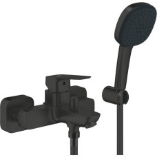Змішувач для ванни Grohe Cubeo 1018142430 з ручним душем, чорний матовий
