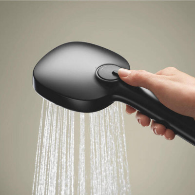 Змішувач для ванни Grohe Cubeo 1018142430 з ручним душем, чорний матовий Змішувач для ванни Grohe Cubeo 1018142430 з ручним душем, чорний матовий