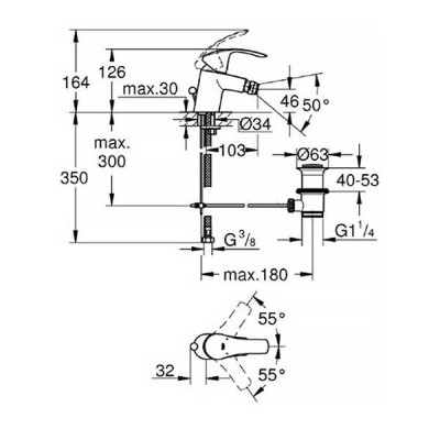 Змішувач для біде Grohe Eurosmart 32929002