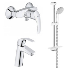 Набір змішувачів для душу та раковини Grohe M Eurosmart 123244
