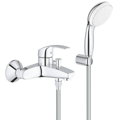 Змішувач для ванни Grohe Eurosmart 3330220A з ручним душем, хром