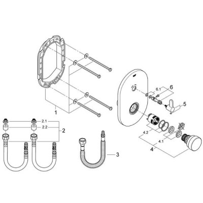 Змішувач прихованого монтажу для душу Grohe Eurosmart Cosmopolitan 36321000 автоматичний нажимний, хром Змішувач прихованого монтажу для душу Grohe Eurosmart Cosmopolitan 36321000 автоматичний нажимний, хром