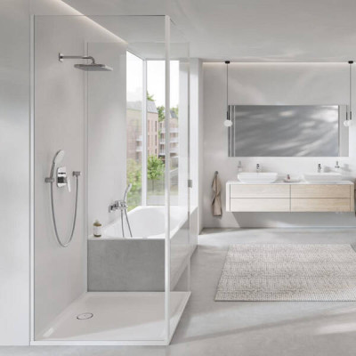Змішувач прихованого монтажу для душу Grohe Cubeo 1017780000 із перемикачем на 2 положення, хром Змішувач прихованого монтажу для душу Grohe Cubeo 1017780000 із перемикачем на 2 положення, хром