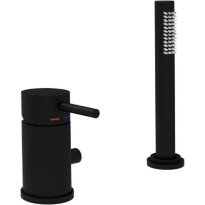 Змішувач для ванни Paffoni Light LIG048NO без виливу, чорний матовий