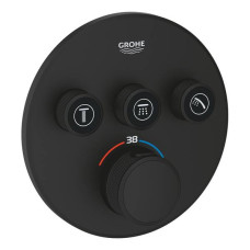 Змішувач прихованого монтажу Grohe SmartControl 29508KF0 з термостатом (зовнішня частина) чорний