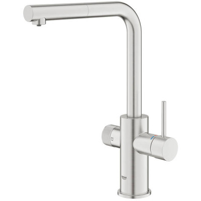 Змішувач для кухні Grohe Blue Pure Minta 30590DC0 для подачі технічної і фільтрованої води, суперсталь Змішувач для кухні Grohe Blue Pure Minta 30590DC0 для подачі технічної і фільтрованої води, суперсталь