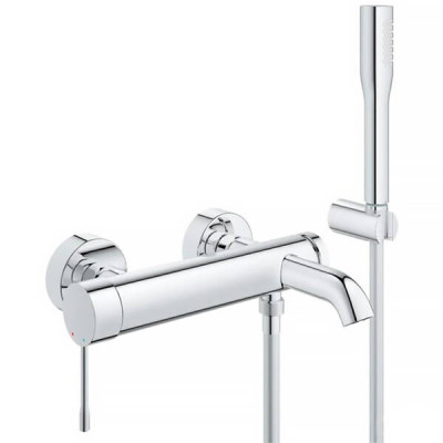 Змішувач для ванни Grohe Essence 33628001 з душовим гарнітуром