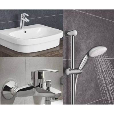 Набір змішувачів для ванної Grohe Eurosmart 123246M Набір змішувачів для ванної Grohe Eurosmart 123246M