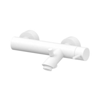 Змішувач для ванни Paffoni Light LIG 023 BO з ручним душем білий мат Змішувач для ванни Paffoni Light LIG 023 BO з ручним душем білий мат