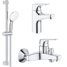 Набір змішувачів для ванни та раковини Grohe Bau Flow UA121624S1 3 в 1