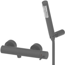 Змішувач для душу Paffoni Light LIG168DMG з душовим набором, колір - mercury grey