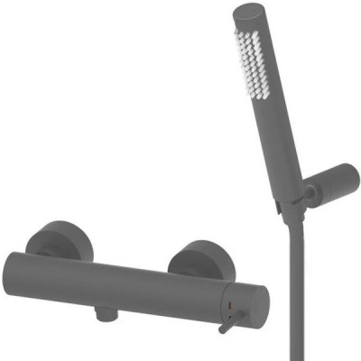 Змішувач для душу Paffoni Light LIG168DMG з душовим набором, колір - mercury grey
