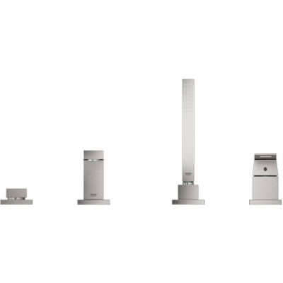 Змішувач для ванни Grohe Eurocube 19897DC1 суперсталь Змішувач для ванни Grohe Eurocube 19897DC1 суперсталь