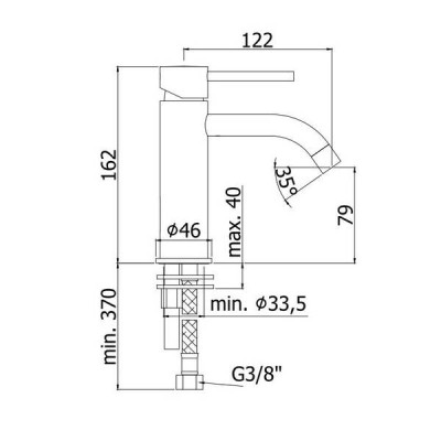 Змішувач для раковини Paffoni Light LIG071-ST Змішувач для раковини Paffoni Light LIG071-ST