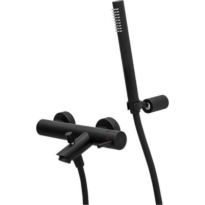 Змішувач для ванни Paffoni Light LIG 023 NO з ручним душем, чорний
