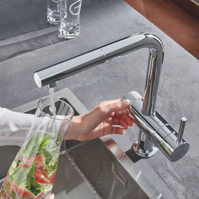Змішувач для кухні Grohe Blue Pure Minta 31721000 для подачі технічної і фільтрованої води Змішувач для кухні Grohe Blue Pure Minta 31721000 для подачі технічної і фільтрованої води