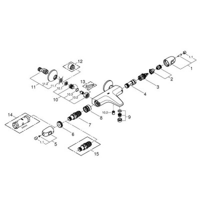 Змішувач для ванни Grohe Grohtherm 34816003 з термостатом