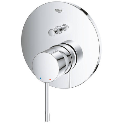 Змішувач прихованого монтажу для ванни/душу Grohe Essence 24167001 хром (зовнішня частина) Змішувач прихованого монтажу для ванни/душу Grohe Essence 24167001 хром (зовнішня частина)