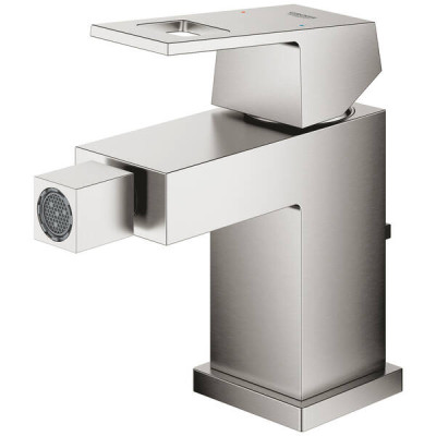 Змішувач для біде Grohe Eurocube 23138DC0 з донним клапаном, суперсталь Змішувач для біде Grohe Eurocube 23138DC0 з донним клапаном, суперсталь