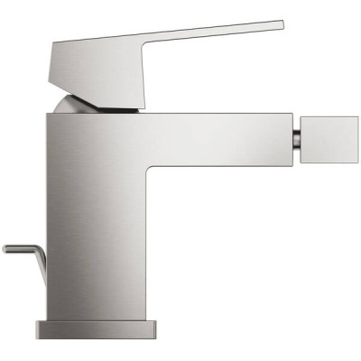 Змішувач для біде Grohe Eurocube 23138DC0 з донним клапаном, суперсталь Змішувач для біде Grohe Eurocube 23138DC0 з донним клапаном, суперсталь