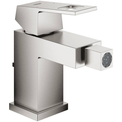 Змішувач для біде Grohe Eurocube 23138DC0 з донним клапаном, суперсталь