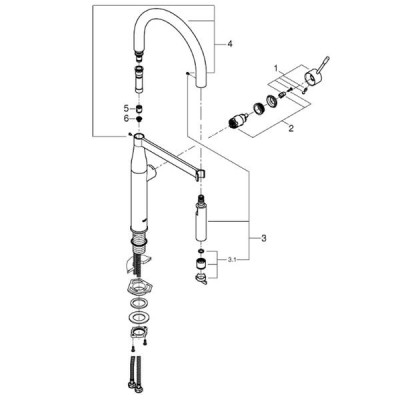 Змішувач для кухні Grohe Essence 30294000 хром Змішувач для кухні Grohe Essence 30294000 хром