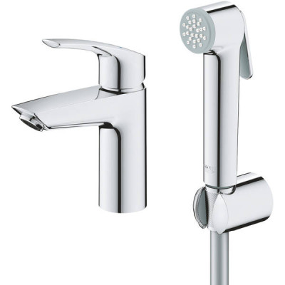 Змішувач для раковини Grohe Eurosmart 23124003 з гігієнічним душем, хром Змішувач для раковини Grohe Eurosmart 23124003 з гігієнічним душем, хром