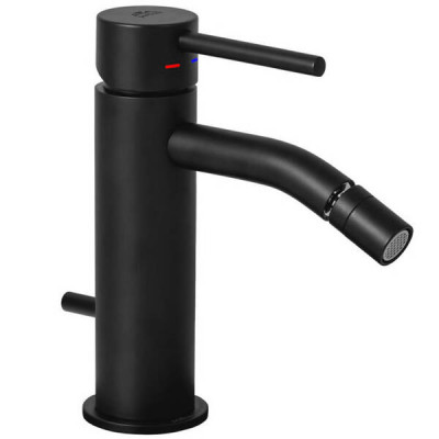 Змішувач для біде Paffoni Light LIG 135 NO з донним клапаном, чорний мат