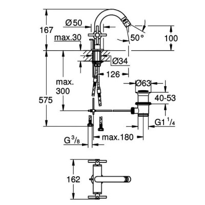 Змішувач для біде Grohe Atrio 24027003 хром Змішувач для біде Grohe Atrio 24027003 хром