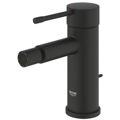 Змішувач для біде Grohe Essence 24395KF1 з донним клапаном, чорний Змішувач для біде Grohe Essence 24395KF1 з донним клапаном, чорний