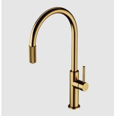 Змішувач для кухни Omnires Switch з функцією фільтра для води, brushed gold (SW9057GLB)