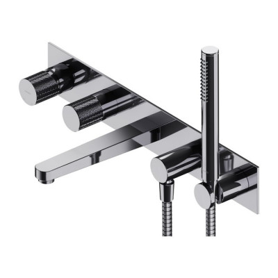 Смеситель для ванны та душу Omnires Contour скрытого монтажа, chrome (CT8037/1CR)