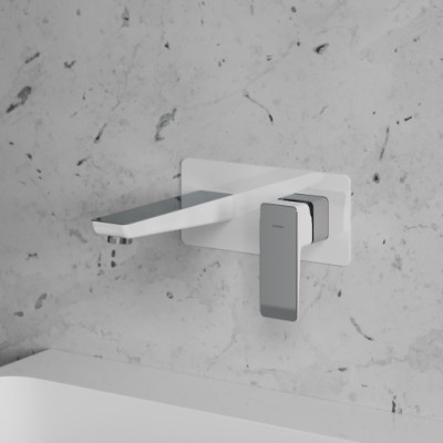 Смеситель для умывальника монтажу Omnires Parma chrome/white (PM7415CRB) Смеситель для умывальника монтажу Omnires Parma chrome/white (PM7415CRB)