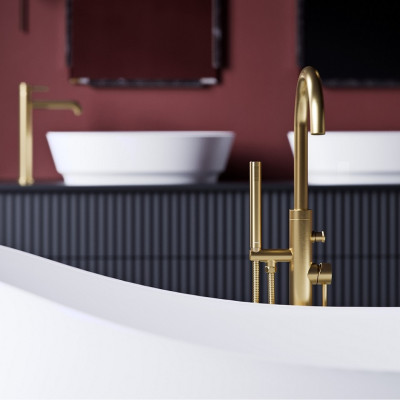 Смеситель для ванны отдельный Omnires Y brushed gold (Y1233GLB) Смеситель для ванны отдельный Omnires Y brushed gold (Y1233GLB)