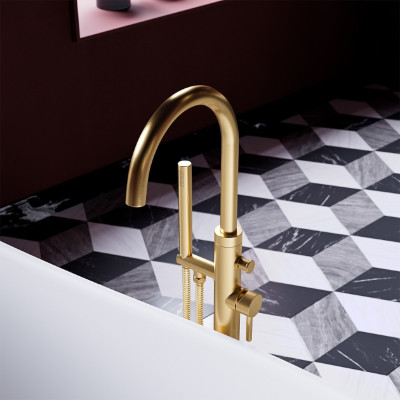 Смеситель для ванны отдельный Omnires Y brushed gold (Y1233GLB) Смеситель для ванны отдельный Omnires Y brushed gold (Y1233GLB)