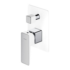Смеситель для ванны та душу скрытого монтажа Omnires Parma chrome/white (PM7435CRB)