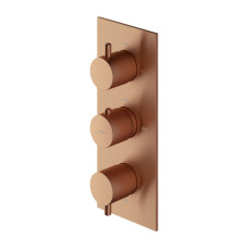 Змішувач для ванни та душа прихованого монтажу Omnires Y brushed copper (Y1238-KROCPB)