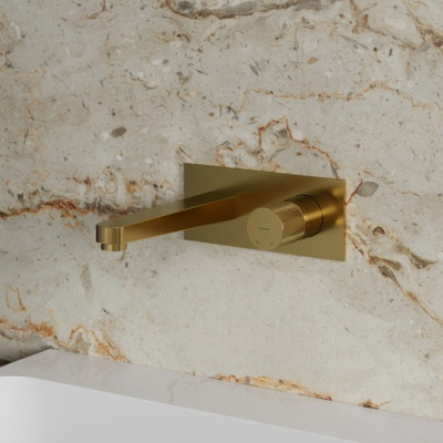 Смеситель для умывальника Omnires Contour скрытого монтажа, gold (CT8015GLB)