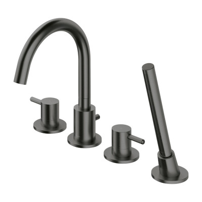 Змішувач для ванни Omnires Y на 4 отвори graphite (Y1232GR)