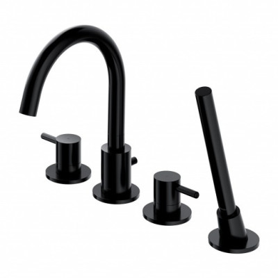 Смеситель для ванны Omnires Y black (Y1232BL)