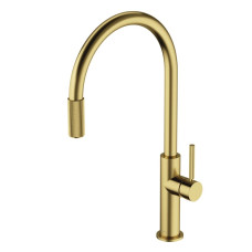 Змішувач для кухни Omnires Switch з функцією фільтра для води, brushed brass (SW9057-FD1BSB)